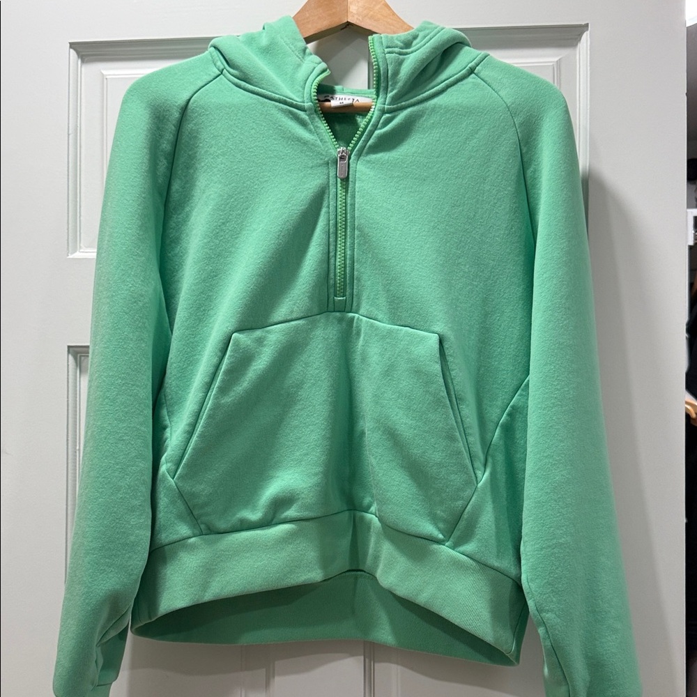 Athleta Women’s half zip Green Hoodie